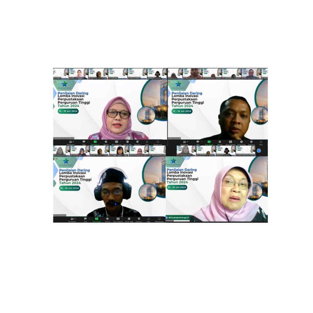 Pusat Perpustakaan Jalani Penilaian Daring Lomba Inovasi Perpustakaan Perguruan Tinggi